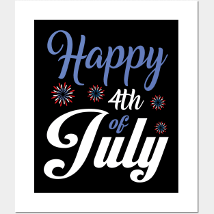 Happy 4th of July Fireworks Posters and Art